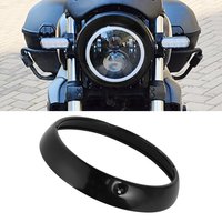 Motorcycle 7" Headlight Lamp Trim Ring Cover Headlight Assembly for harley Touring Road King Electra Glide Street FLHT FLHR