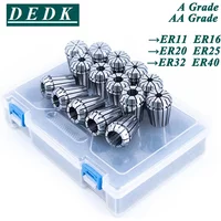 DEDK ER Collet Set ER11 ER16 ER20 ER25 ER32 ER40 High Precision 0.008mm AA Clamping ER Spring Collect Chuck ER25 Collect Chuck