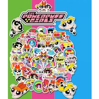 50Pcs Genuine Anime The Powerpuff Girls Cartoon Sticker For Suitcases Laptops Guitars Water Bottles Decorative Stickers Gifts