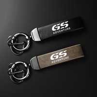 For BMW GS ADVENTURE R1250GS R1200GS R 1200 GS LC ADV High-Grade Leather Suede Keychain Motorcycle Holder Carbon Leather Keyring