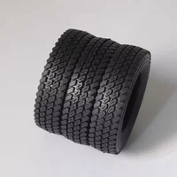 1 Pair Simulation Rubber 75mm Narrow Tires for 1/14 Tamiya RC Truck For scania R470 620 For man For volvo