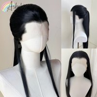 Black Lace Front Wig 26inch Synthetic Lace Wigs Long Straight Hair Heat-resistant Fibers for Cosplay High Quality Synthetic Wig