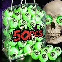 Großhandel Leuchtende Kunstaugen für Halloween, Leuchtende Springbälle, Deko-Requisiten für Hausbar, Party, Spukhaus, Horror-Dekoration