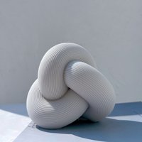 Ribbed Tube Knot Candle Silicone Mold Tie Rope Ball Twisted Knitted Knots Candles Mould for Unique Weird Gift
