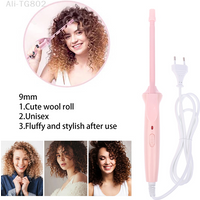 Mini 9mm Hair Curling Iron Ceramic Electric Curler Wand Professional Salon Styling Tool Small Curling Tongs Crimping Iron
