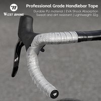 WEST BIKING Bicycle Handlebar Tape PU+EVA Professional Road Bike Drop Bar Tape Anti-slip Shock Absorption Cycling Grip Wrap