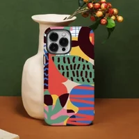 Artistic Illustration Case For IPHONE 17 16ProMax 15 14 13 12 11 PRO Plus Acrylic TPU Two in one Magsafe Mobile Phone Cases