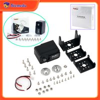 Feetech STS3250 12V 50KG encodeur magnétique Double arbre TTL servomoteur sans noyau boîtier en aluminium 360 degrés Bus série Servo intelligent