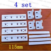 4Set Integrated Fridge Door Plastic Mounting Bracket Fixing Slide Kit For Freezer Refrigerator Door Shelf Rail For Refrigerator