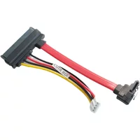7+15 22pin to 90 Degree 7P SATA Hard Disk Drive PH2.0 Small 4pin Power Data Cable 2in1 For HTPC HIN MINI ITX Mainboard Cord 10cm