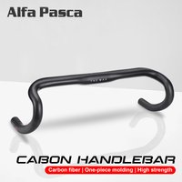 Alfa Pasca 31.8 Carbon Fiber Handlebar 380/400/420/440mm Drop Bent Bar Road Bike Handlebar Routing Racing Bicycle Accessories