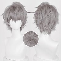Till Cosplay Anime Alien Stage Cosplay Prop New Wig Silver Grey Hair Men Conmic-Con Christmas Holloween