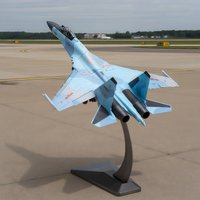 Sukhoi Su-35 Fighter Jet Model 1:48 Alloy And Foam Realistic Military Aircraft Collectible Toy For Aviation Enthusiasts Kids