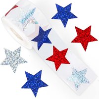 100-500pcs Colorful Glitter Star Stickers For Reward Foil Adhesives Label Cute Party Decor Business Label Scrapbooking Sticker