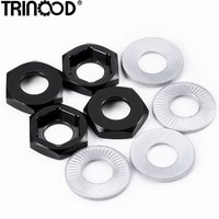 TRINOOD 4Pcs Alu Alloy Wheel Hex Adapter 17mm to 24mm/12mm to 17mm Drive Hub Combiner for 1/8 RC Crawler Car Buggy Truck Parts
