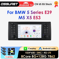 AI Carplay Android Auto Auto Radio Multimedia Für BMW 5er E39 X5 E53 M5 1996-2003 Navigation Keine DVD RDS Stereo GPS 7862
