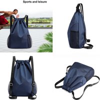 Men Women Drawstring Pocket Backpack New Nylon Waterproof Backpack Large Capacity Drawstring Travel Bag Fitness Sports Bag