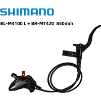 Shimano BL-M4100 Left side + BR-MT420 850MM Brake 4-piston clamp Hydraulic Disc Brake Caliper for MTB Mountain Bike