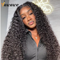 Human hair lace front wig Kinky Curly glueless preplucked human wigs ready to go Yawawe Wear Go wig