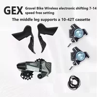 AliExpress NONE WHEELTOP EDS GEX Gravel Bike Carbon fiber wireless electronic shifting kit7-13s,hydraulic disc brakes+gear lever+rear derailleur