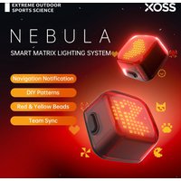 XOSS Nebula Smart Brake Bike Taillight Bike Lights With Customized Patterns Team Up Same Frequency Waterproof LED Rear Light
