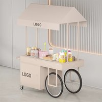 Best-selling ice cream trolley outdoor mobile snack cart supermarket promotion booth