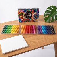 Watercolor Pencils 48/72/120/180 Professional Water Color Pencils Set Colored Pencils for Adult Coloring Book Blending Sketching