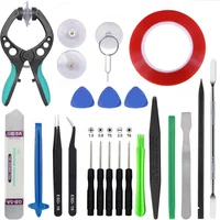 Professional 24 in 1 Mobile Phone Screen Opening Repair Tools Kit with Screwdriver Pliers Width 2mm 25M Double-sided Tape Tool