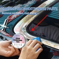 NEW A Renewal Paste for Car Chrome Pieces, Engineered to Revive Oxidized Chrome Trim and Logos, Complete with a Sponge