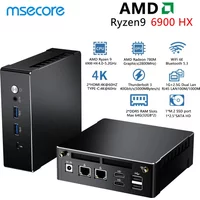 MSECORE New MQ50 Gaming Mini PC AMD Ryzen9 6900HX Office Desktop Computer Portble HTPC Thunderbolt DDR5 NVME SSD Wifi6 4K BT5.2