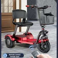 Folding Electric Tricycle Small Elderly Mobility Scooter Electric 500W 48V With Basket/Pull Rod Travel Electric Scooter