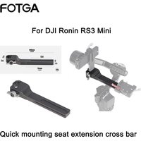 FOTGA Cold Shoe Mount Bracket Extension Bar with 1/4 Thread for DJI Ronin RS3 Mini Gimbal Stabilizer Monitor Video Light Stand