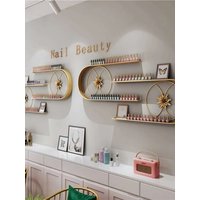 New Iron Nail Polish Plastic Display Rack Salon Cosmetics U-shaped Shelf Wall Hanging