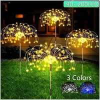 LED Solar Firework Light Waterproof Outdoor Lighting Modes Fairy String Light Christmas Solar Lights Garden Decoration