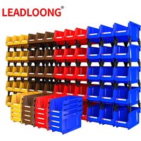 LEADLOONG V2 Part Bin 12pcs 8 X5x4in/20*13*11cm Sundries Tool Organizer Box Suitable For Office Desk And Car Accessories Storage