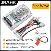 JRAHK 72V 3000W kontroler BLDC motocykl elektryczny 60v 2000W kontroler skutera elektrycznego 48V 1000W akcesoria do rowerów elektrycznych