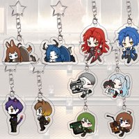 Q Version Library of Ruina Acrylic Keychain Character Keyring Angela Bag Charm Roland Gebura Binah Anime Pendant Festival Gift