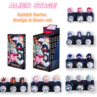 New Arrival Alien Stage Rabbit Series Badge & Bean Set Blind Box Anime Figure Mizi Ivan Sua Peripheral Collect Toy Surprise Gift