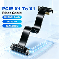 PCIE 3.0 X1 Riser Cable 90ยฐ Right Angle X1 To Motherboard X1/4/8/16 PCIE Extend Cable for WiFi Adapter Ethernet Card Sound Card