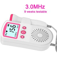 3.0MHz LCD Display Fetal Doppler Baby Prenatal Heart Rate Detector Home Doppler Stethoscope Pregnant For Women Fetal Monitor