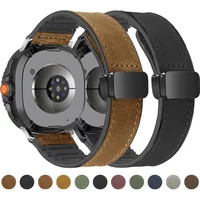 Magnetic Silicoen Leather Band for Samsung Galaxy Watch 8 44mm 40mm 8 Classic 46mm Ultra 2 Strap Bracelet for Galaxy Ultra 47mm