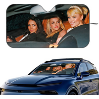 P-Paris H-Hilton Car SunShade Windshield Foldable Three-layer Insulation Sunshade By Suction Cup Blocks UV Rays Sun