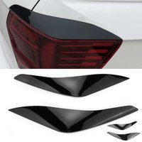 Garniture de couverture de sourcils de paupières de feu arrière de voiture pour Vw Polo Mk6 Aw 2018 – 2021, autocollant de Modification extérieure Automobile, accessoires