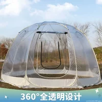 Tent outdoor portable folding camping tent starry sky bubble house quick opening thickening exquisite shade advanced new
