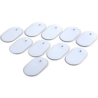 10Pcs Cervical Vertebra Machine Electronic Physiotherapy Massage Low Frequency Electrode Pads Digital TENS 4*6.5cm