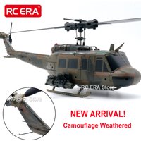 Hélicoptère RC ERA Camouflage Weathered C032 UH1 Huey RC 2.4G Gyro Optical Flow TOF Stabilized Remote Control Toys For Adult