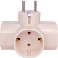 Bolantedz European Type Conversion Plug 1 TO 3 Way EU Standard Power Adapter Socket 16A Travel Plugs AC 250V