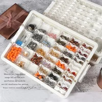 50 Grid Diamond Painting Mosaic Tool Accessories Plaid Jewelry Drill Container for Diamond Embroidery Transparent Storage Box