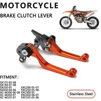 AliExpress JFGRACING Motorcycle Accessories CNC Pivot Brake Clutch Lever For KTM SX EXC XC-W 125 200 250 300 450 525 2005 2006 2007 2008 Dirt Bike