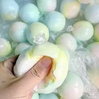 Matcha Mint Chocolate Squishy Ball Wax Skin Crispy Sound Squeeze Toy Stress Relief Sensory Fidget Toy Adults Gift